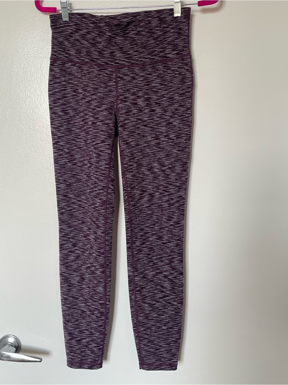 GAP Marled Plum High-Rise Leggings